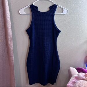 Navy Blue Sleeveless Dress